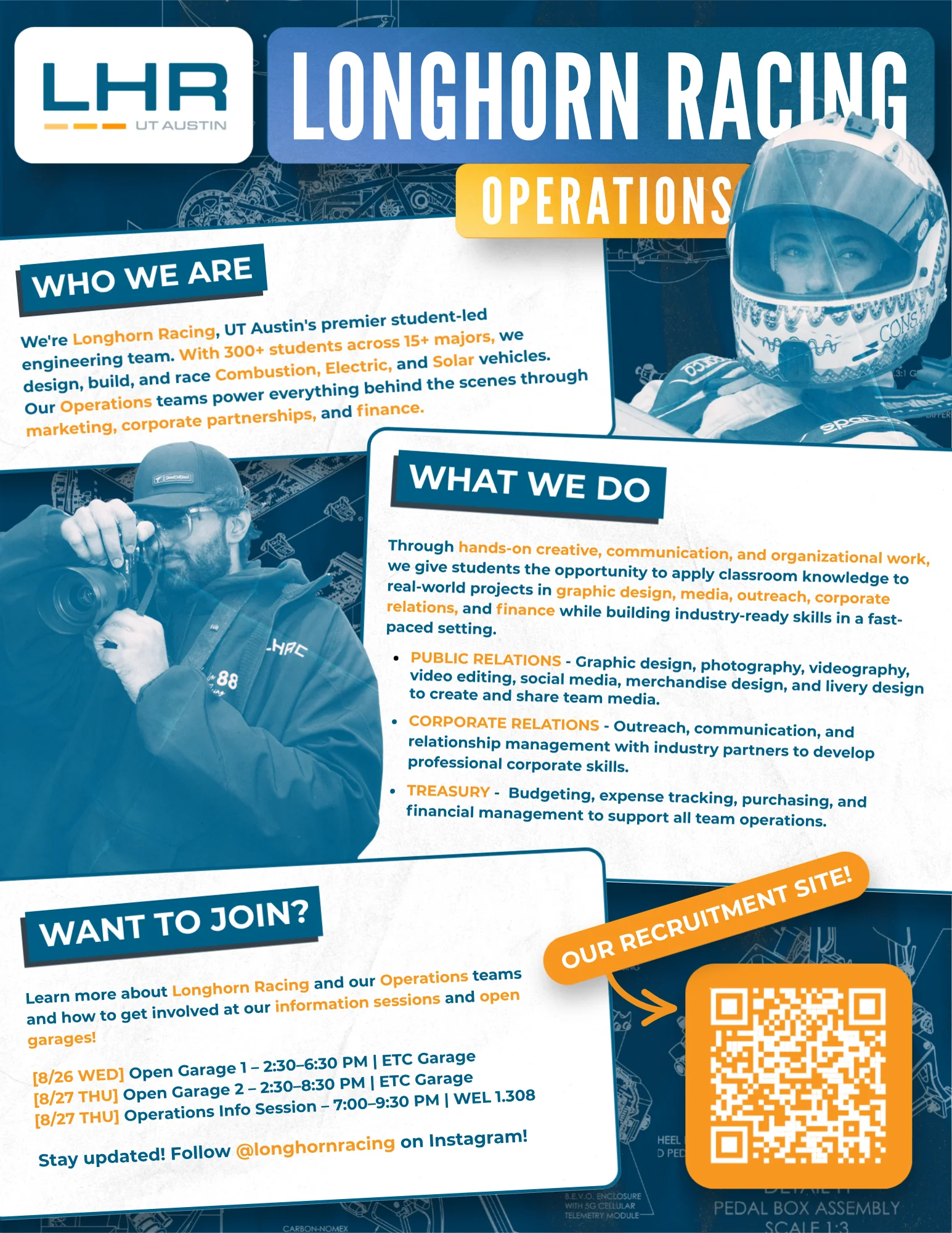 LHR Operations recruitment flyer, posted around campus